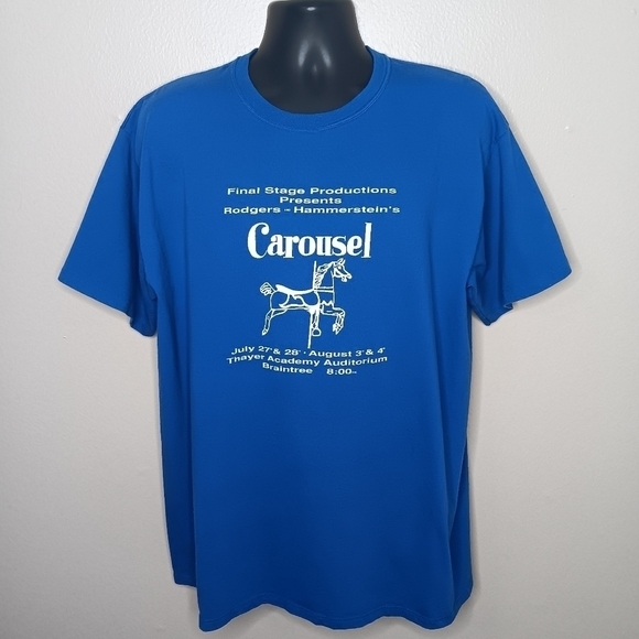 VTG 80s Rodgers & Hammerstein's Carousel XL T-shirt Theatre Musical Promo Tee - Picture 1 of 8